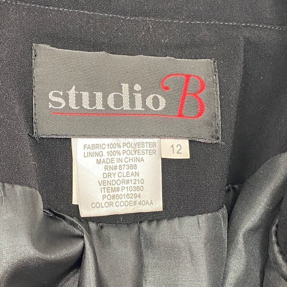 STUDIO B Asymmetrical Sequined Button Jacket 12 - Picture 11 of 11